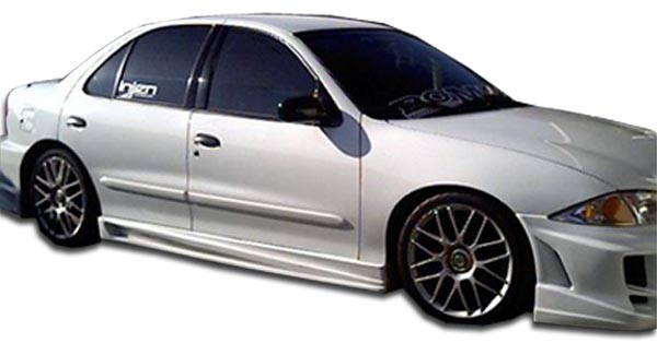 1995-2005 Chevrolet Cavalier 2DR Duraflex Bomber Side Skirts Rocker Panels - 2 P