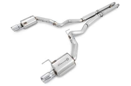 AWE Touring Edition Cat-back Exhaust for S550 Mustang GT - Dual Tip - Chrome Sil