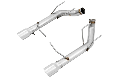 AWE Track Edition Axle-back Exhaust for the S197 Ford Mustang GT - Chrome Silver