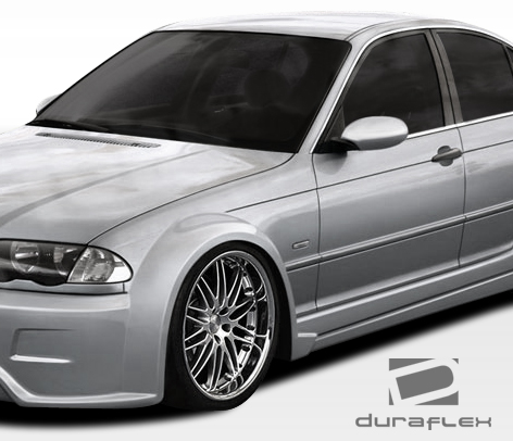 1999-2005 BMW 3 Series E46 4DR Duraflex I-Design Wide Body Front Fender Flares -