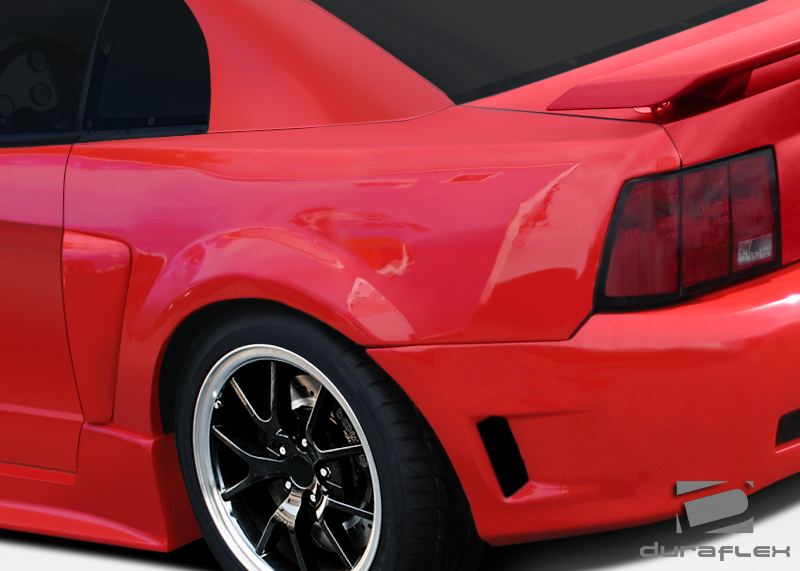 1999-2004 Ford Mustang Duraflex CBR500 Wide Body Rear Fender Flares - 2 Piece