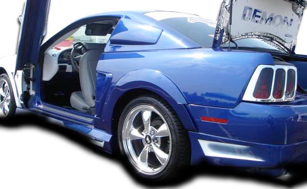 1999-2004 Ford Mustang Couture Polyurethane Demon Rear Fender Flares - 2 Piece