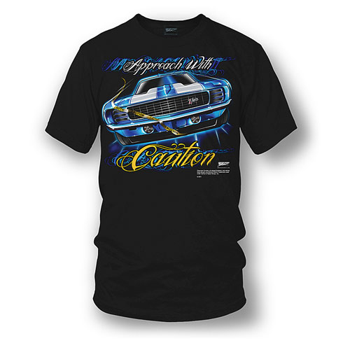 1969 Camaro Approach with Caution Tee Shirt X Large -