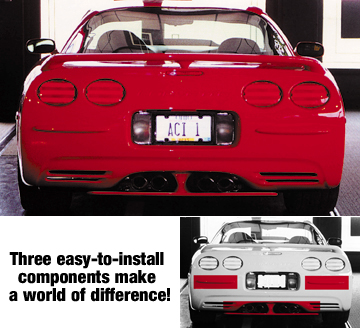 C5 1997-2004 Chevrolet Corvette Underwing. C5 Rear Under Spoiler