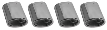 C5 Corvette 1997-2000 Exhaust Tips. Stainless Steel Chrome 4 Piece Set