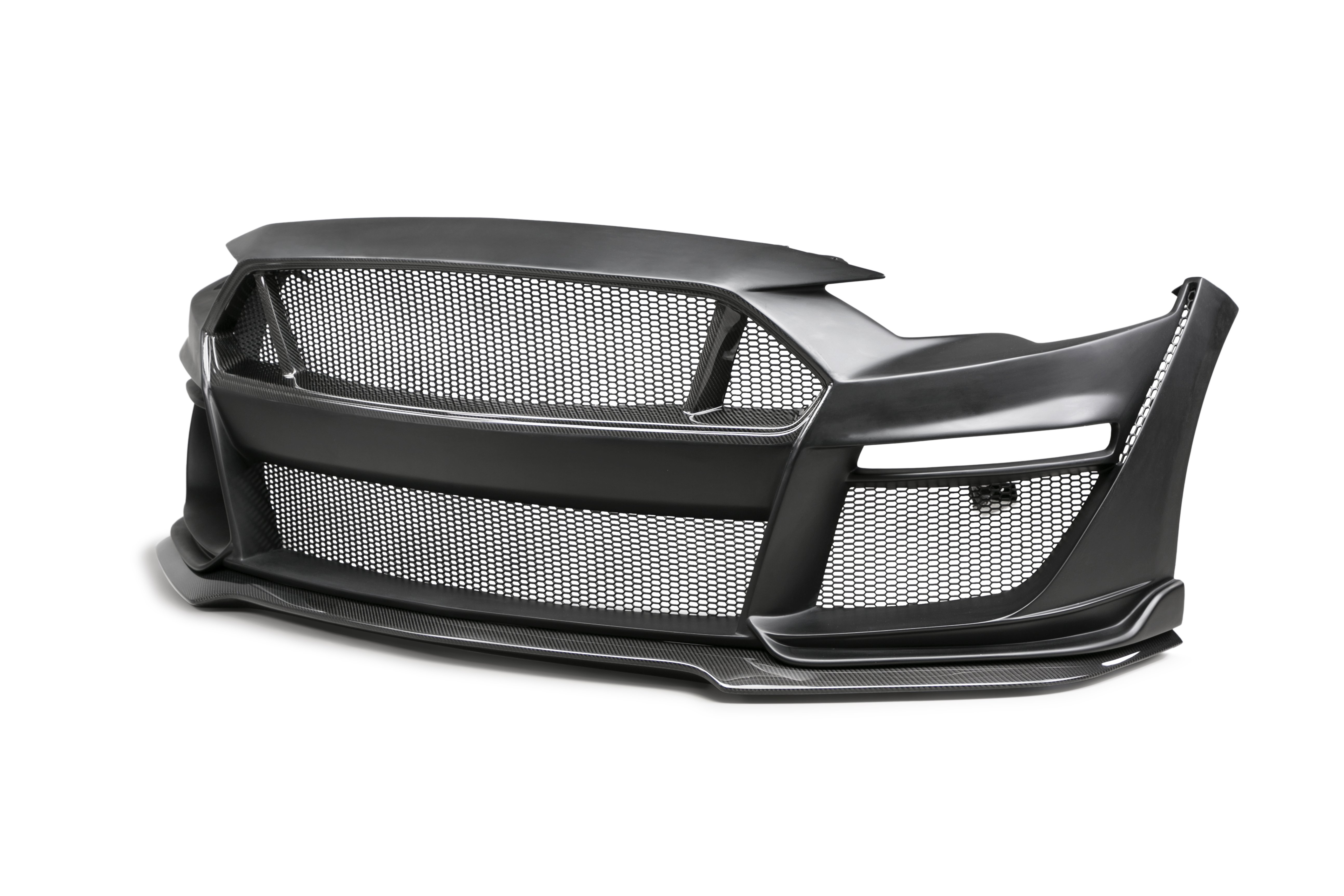 Type-ST partial carbon front bumper for 2018-2020 Ford Mustang (only work with Type-ST fenders)