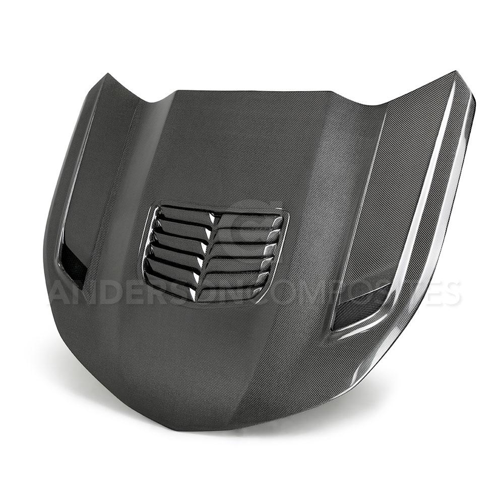 Type-T2 doubled sided carbon fiber hood for 2016-2021 Chevrolet Camaro (2019-2021 SS style)