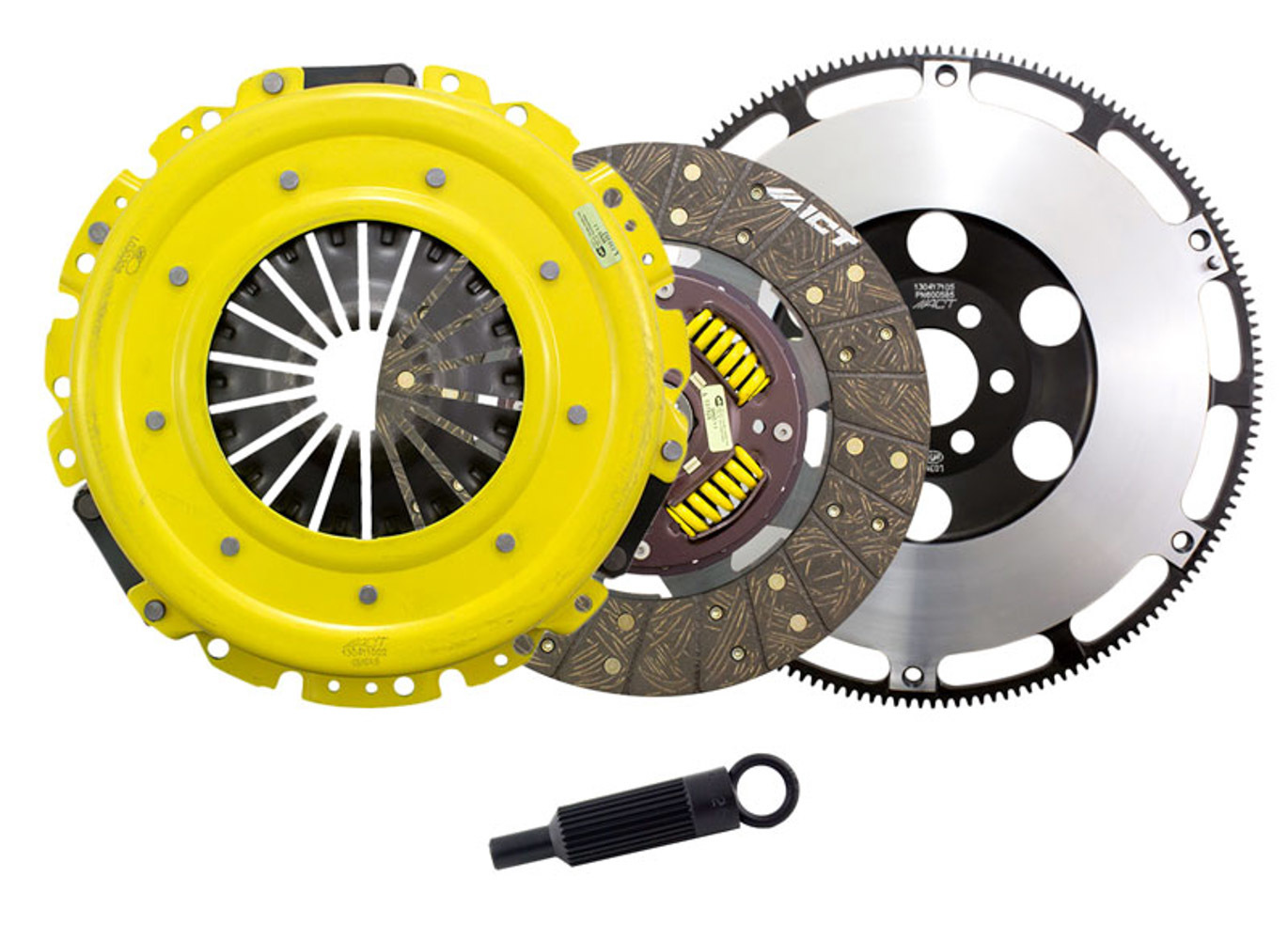 ACT Clutch Kit, Heavy Duty, Single Disc, 11" Dia. 1-1/8" x 26 Spline, Sprung Hub, Organic, 6.2 L, Chevy Camaro 201