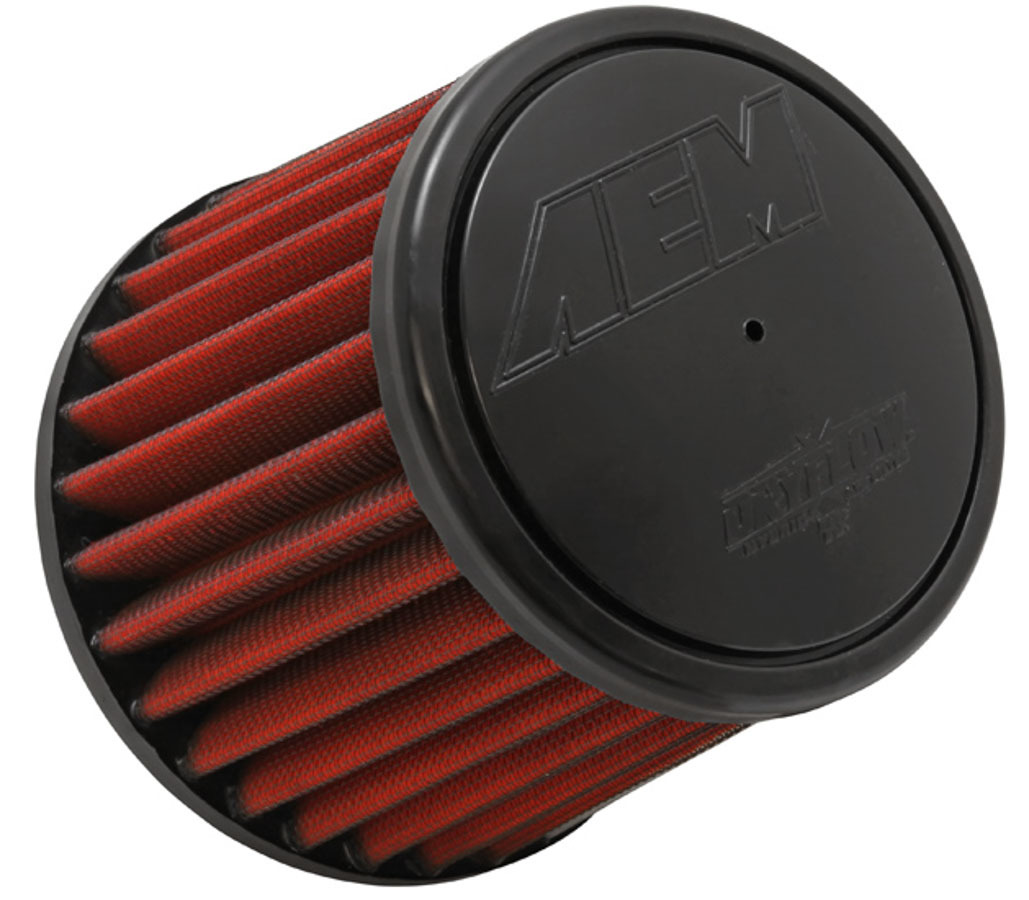 AEM Air Filter Element, Dryflow, Clamp-On, 6" Diameter, 5" Tall, 2-3/4" Flan