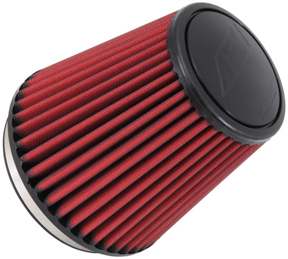AEM Air Filter Element, Dryflow, Clamp-On, Conical, 7-1/2" Base, 5-1/8" Top