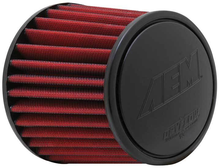 AEM Air Filter Element, Dryflow, Clamp-On, Conical, 6" Base, 5-1/8" Top Diam