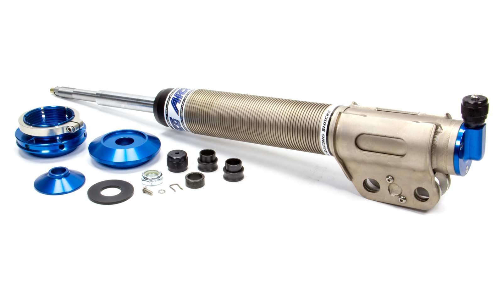 AFCO RACING Strut, Monotube, Front, Double Adjustable, Aluminum, Clear Anodized, Ford Mustang 1979-2004, Each