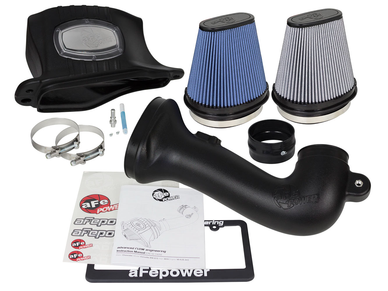 AFE Air Induction System, Momentum, Reusable Oiled/Dry Filters, Z06, Chevy Corvette 2015, Kit