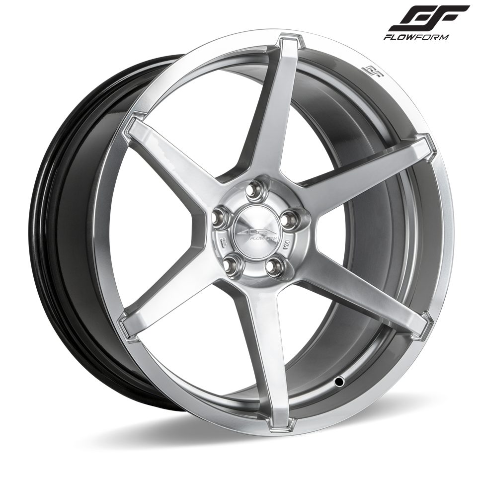 C7 Corvette Z06 Ace Alloy AFF06 Wheel Set of 4, 2x 19" x 10" and 2x 20" x 12" Liquid Silver Finish