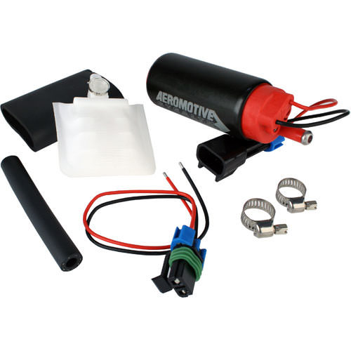 Aeromotive Fuel Pump, 340 Stealth, Electric, In-Tank, 340 lph at 90 psi, Offset Filter Sock Inlet, 0.362" Outlet, Install