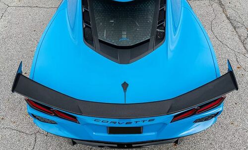20-23+ C8 Corvette Carbon Fiber High-Wing Spoiler, AGMotorsports