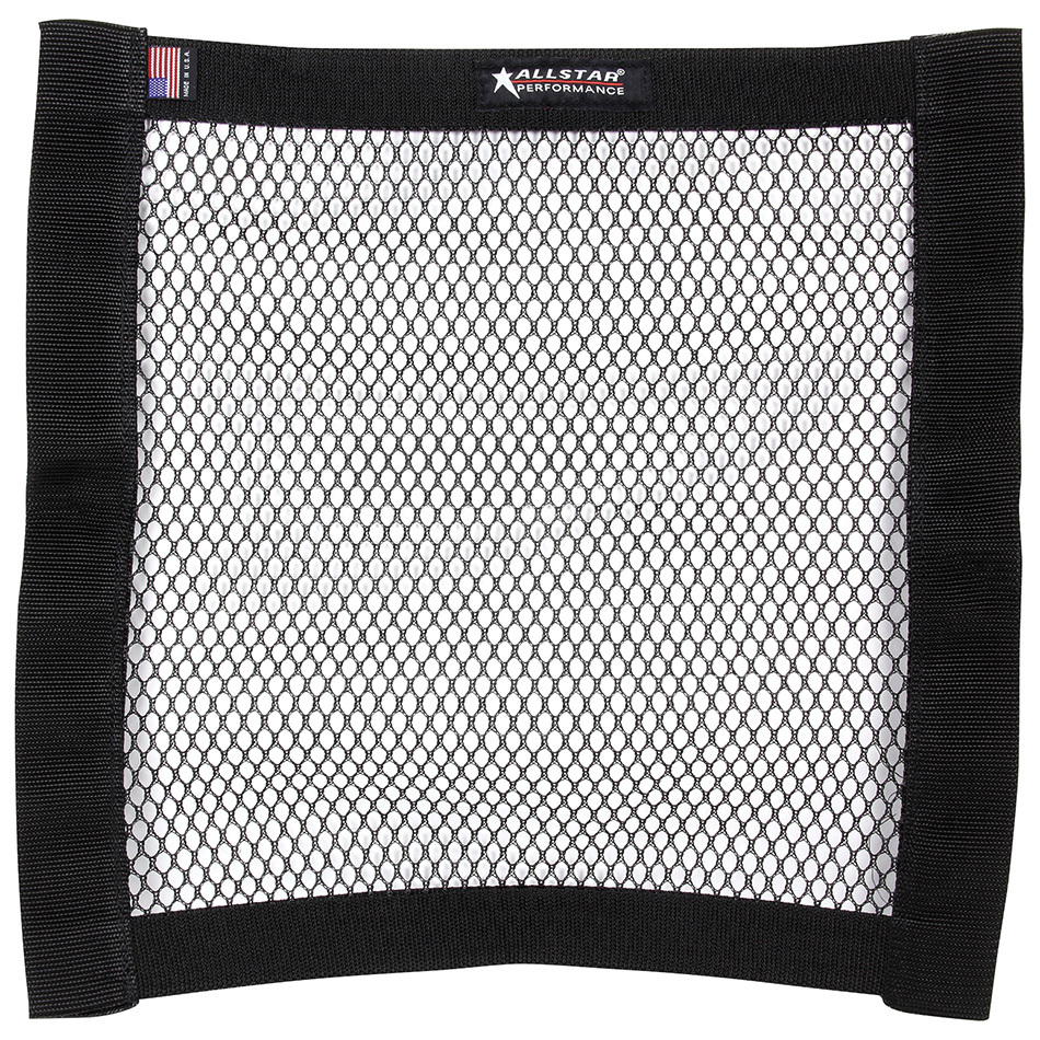 ALLSTAR, Window Net, Mesh Webbing, 18 x 18 in Rectangle, Black, Each