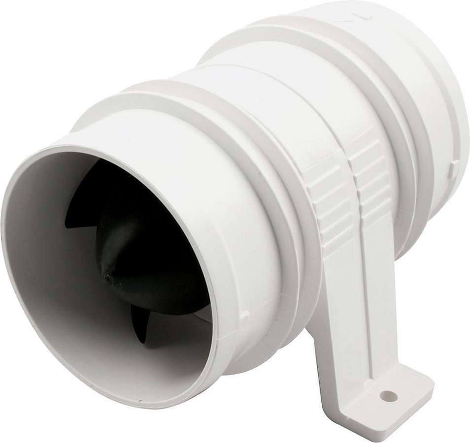 ALLSTAR, Duct Blower, Compact, In-Line, 3 in OD, 5 in Long, 140 CFM, Plastic, Wh