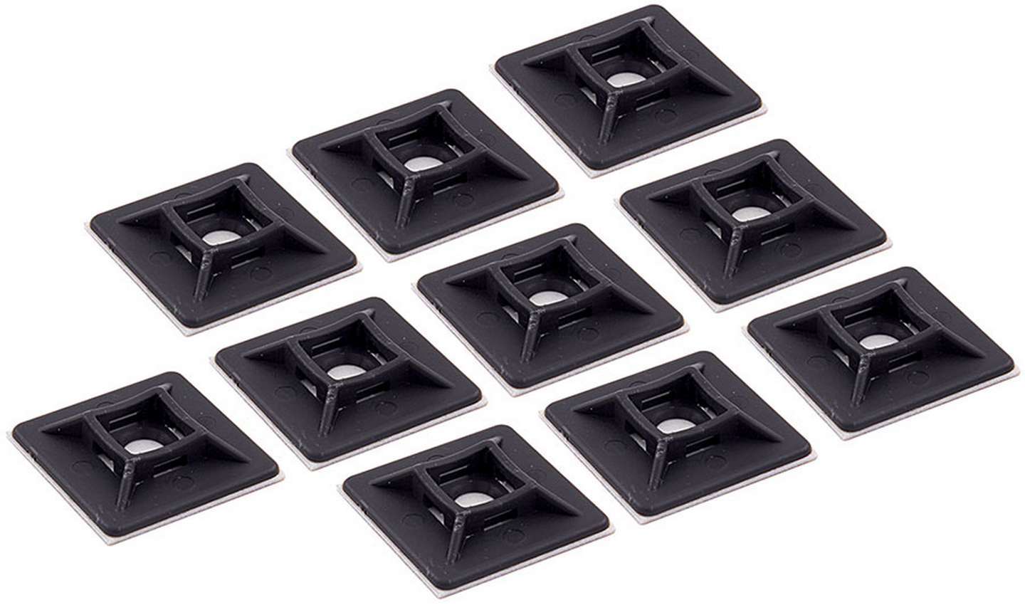 ALLSTAR, Cable Tie Mounting Base, 1-1/8 x 1-1/8 in Square, Self Adhesive, Plasti