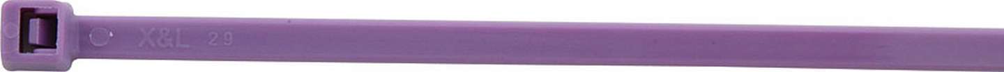 ALLSTAR, Cable Ties, Zip Ties, 7-1/4 in Long, Nylon, Purple, Set of 100