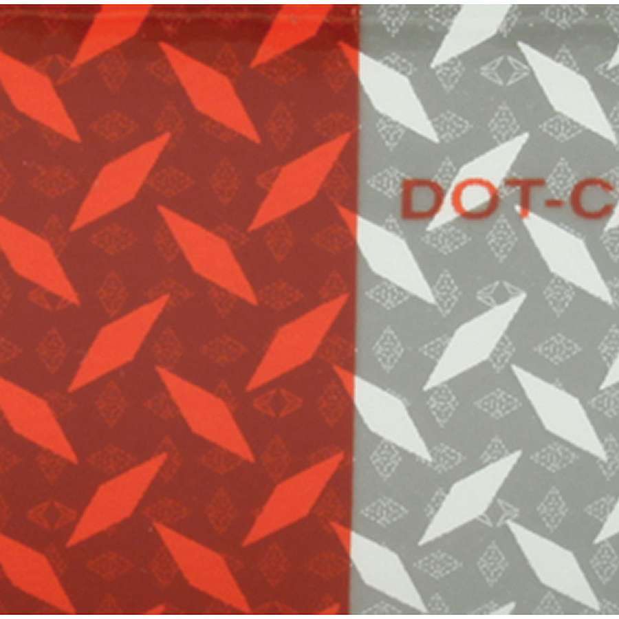 ALLSTAR, Reflective Tape, 50 ft Long, 2 in Wide, Diamond Plate Pattern, Red/Silv