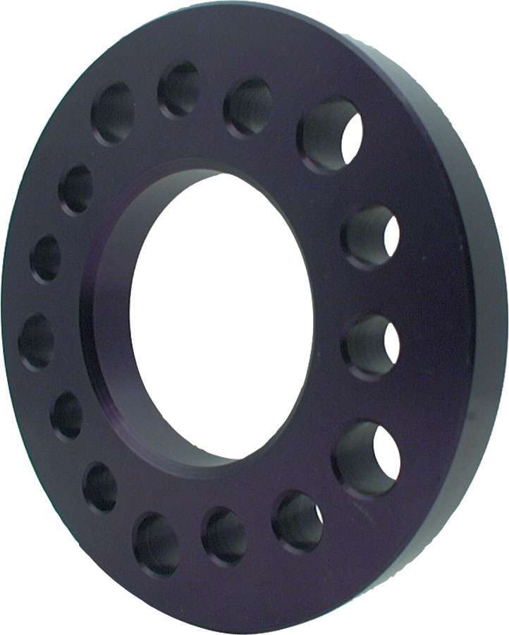 ALLSTAR PERFORMANCE Wheel Spacer, 5 x 4.50/4.75/5.00" Bolt Pattern, 1" Thick, Aluminum, Black Anodize, Each