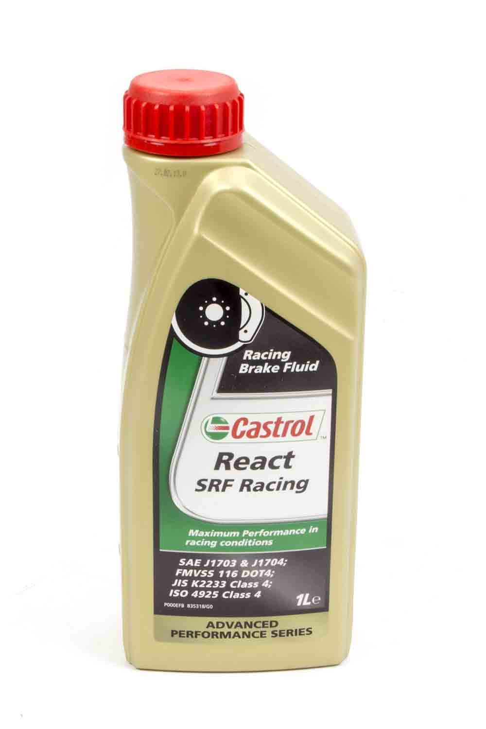 ALLSTAR, Brake Fluid, Castrol SRF React, DOT 4, 33.8 oz Bottle, Each