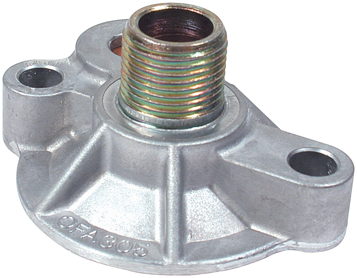 ALLSTAR, Oil Filter Adapter, Bypass, 13/16-16 in Center Thread, Aluminum, Natura