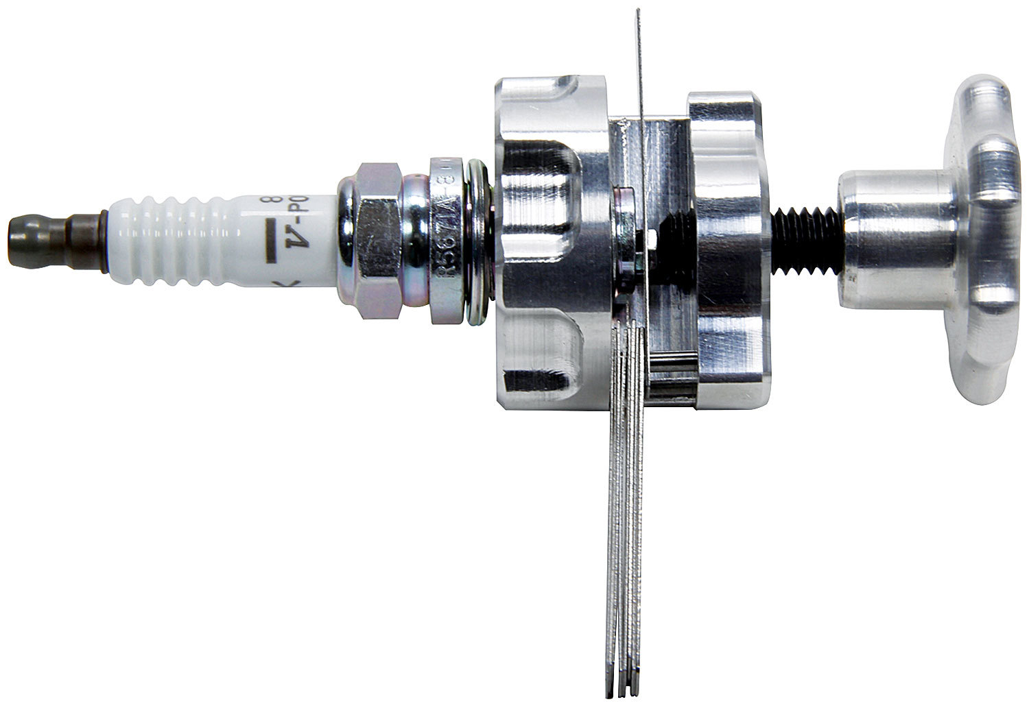ALLSTAR, Spark Plug Gap Tool, 0.010-0.035 in Feeler Gauges, Steel, Chrome, 14 mm