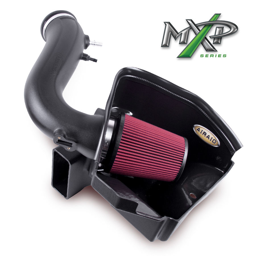 AIRAID Air Induction System, MXP, Reusable Oiled Filter, 3.7 L, Ford V6, Ford Mustang 2011-14, Kit