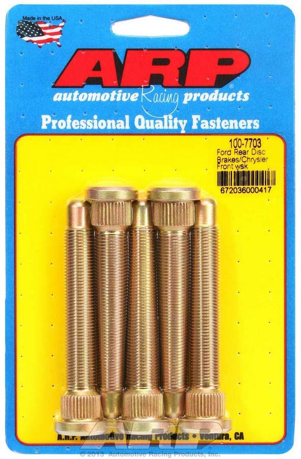 ARP 100-7703 Wheel Stud Kit - 1/2-20 3.500/.625 Knurl (5)