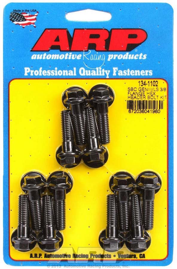 ARP 134-1102 Header Bolt Kit - 6pt. GM LS