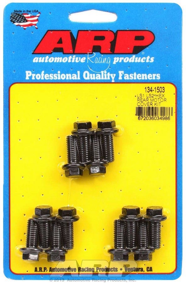 ARP 134-1503 Rear Motor Cover Bolt Kit - 6pt. LS1/LS2