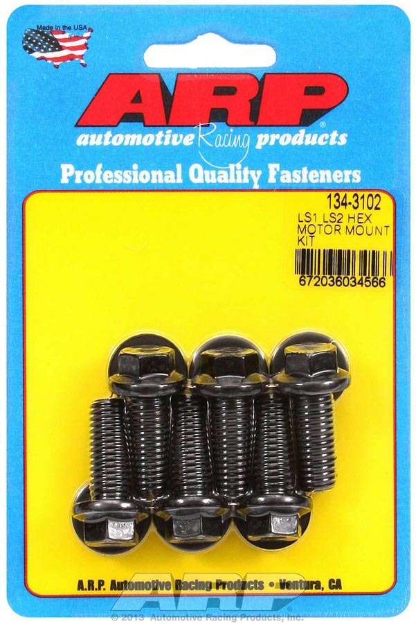 ARP 134-3102 Motor Mount Bolt Kit 6pt. LS1/LS2