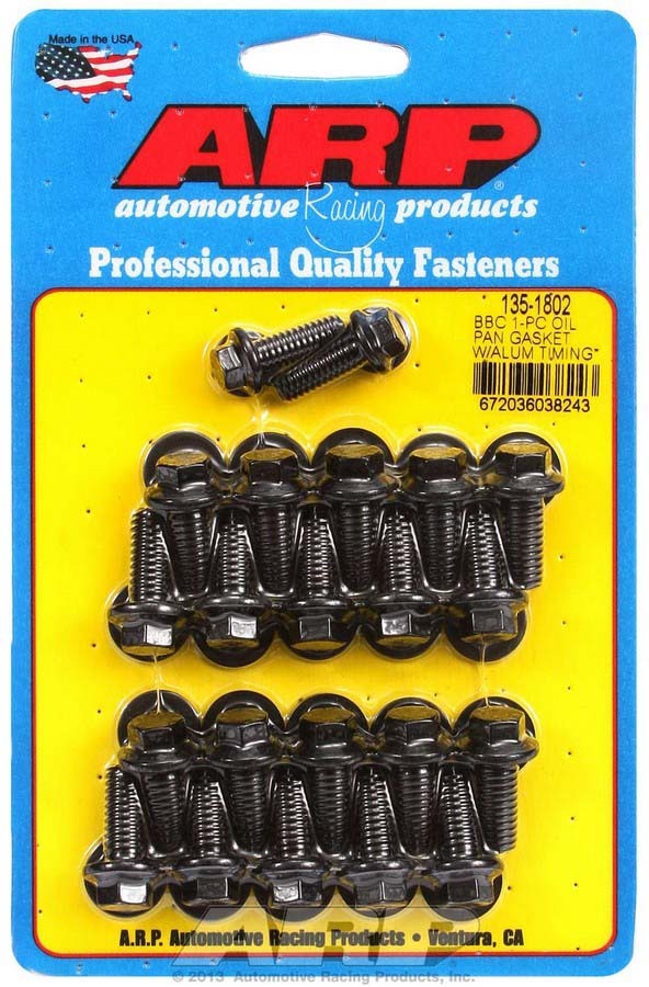 ARP 135-1802 BBC Oil Pan Bolt Kit - 6pt.