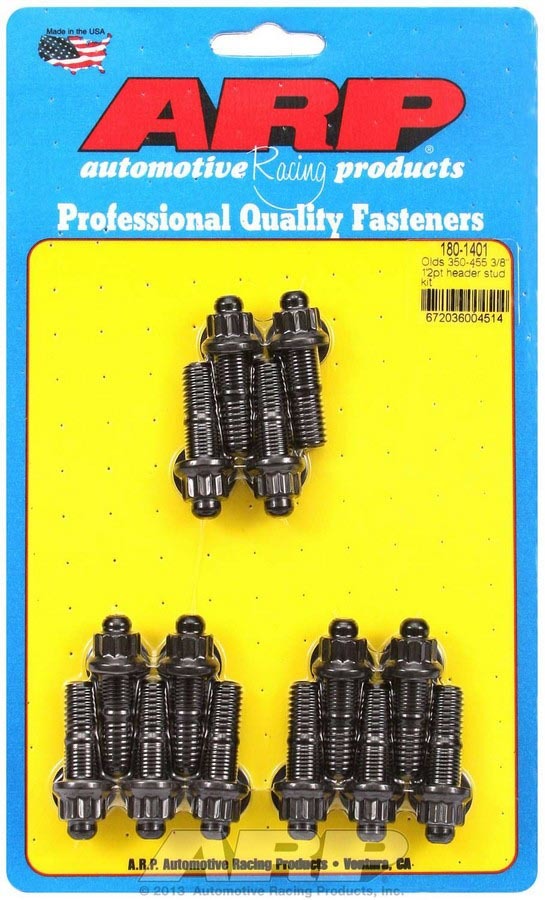 ARP 180-1401 Header Stud Kit - 12pt. Olds V8