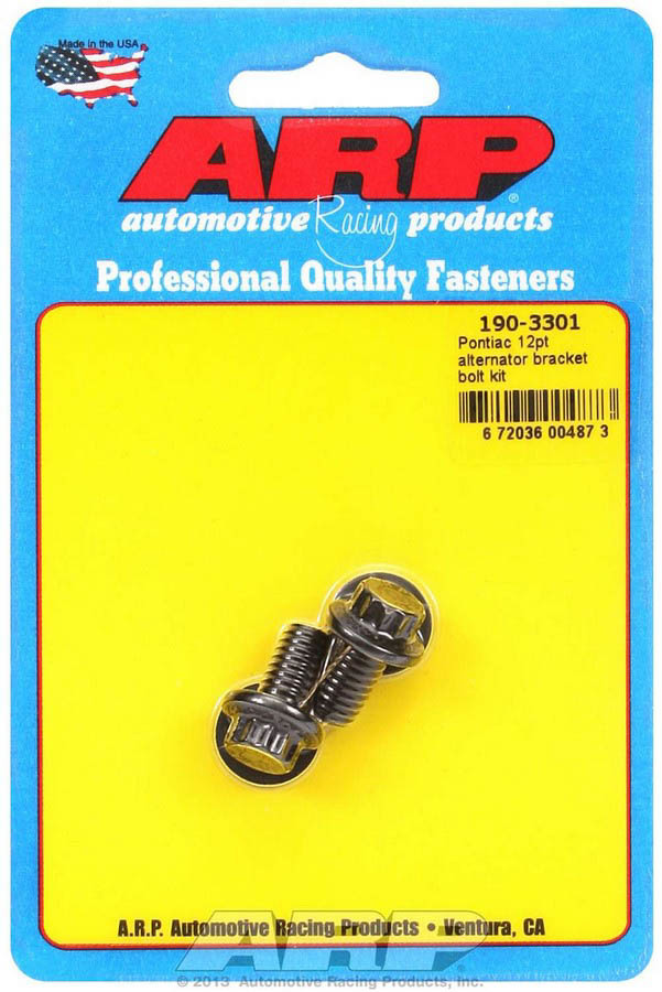 ARP 190-3301 Pontiac 12pt Alternator Bracket Bolt Kit