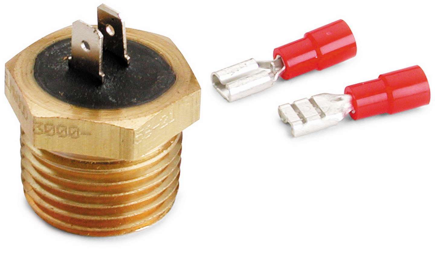 Auto Meter Temperature Switch, 200 Degree On, 170 Degree Off, 1/2" NPT, Each