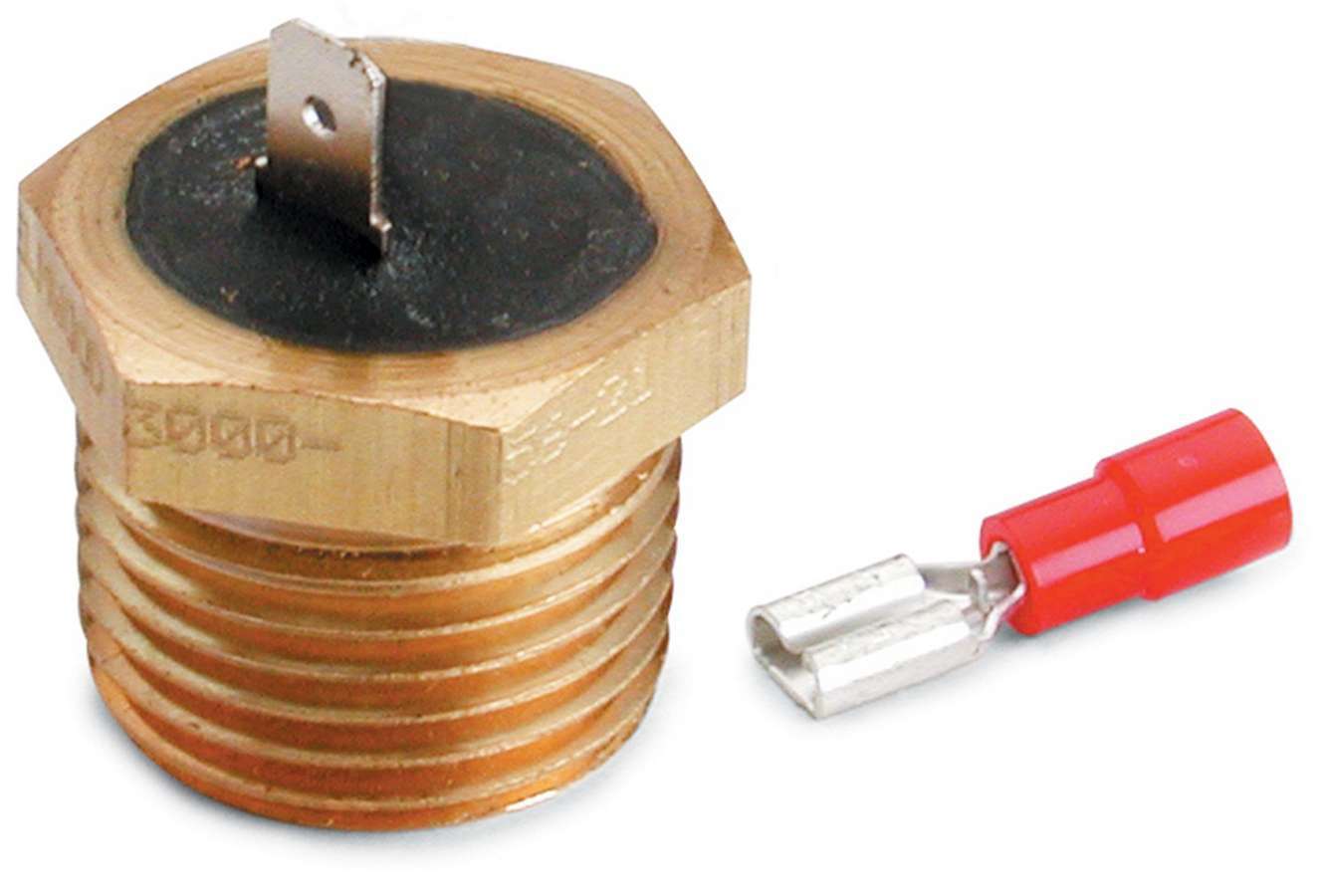 Auto Meter Temperature Switch, 220 Degree On, 190 Degree Off, 1/2" NPT, Each