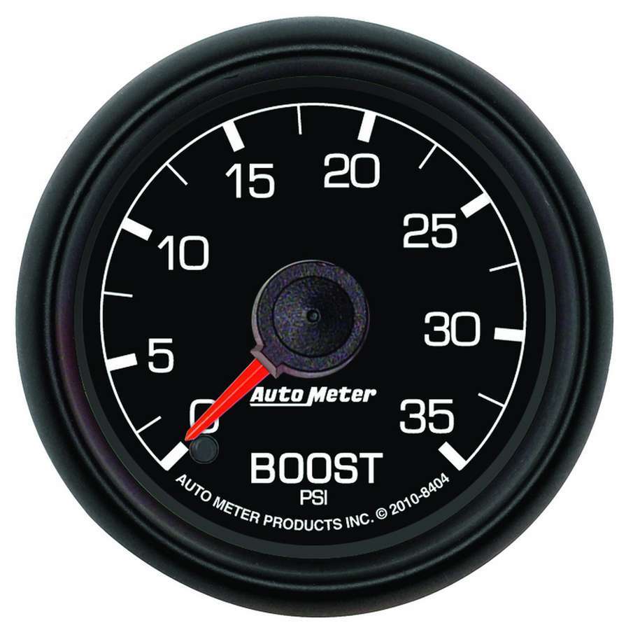 Auto Meter Boost Gauge, Factory Match Ford, 0-35 psi, Mechanical, Analog, 2-1/16" Diameter, Black Face, Each