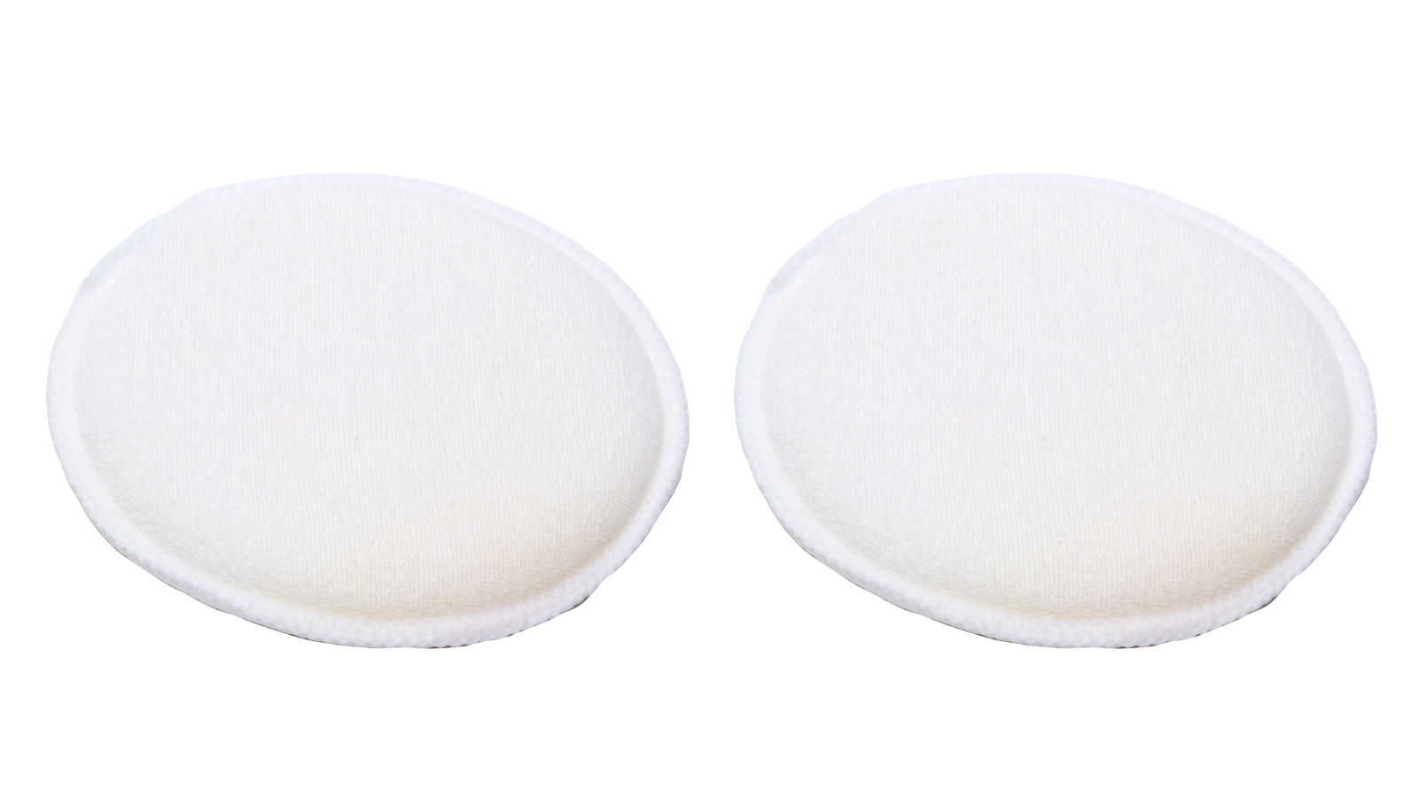 ATP Chemicals & Supplies Applicator Pad, Polish Applicator, 4.5 in Diameter, Cotton, White, Pair