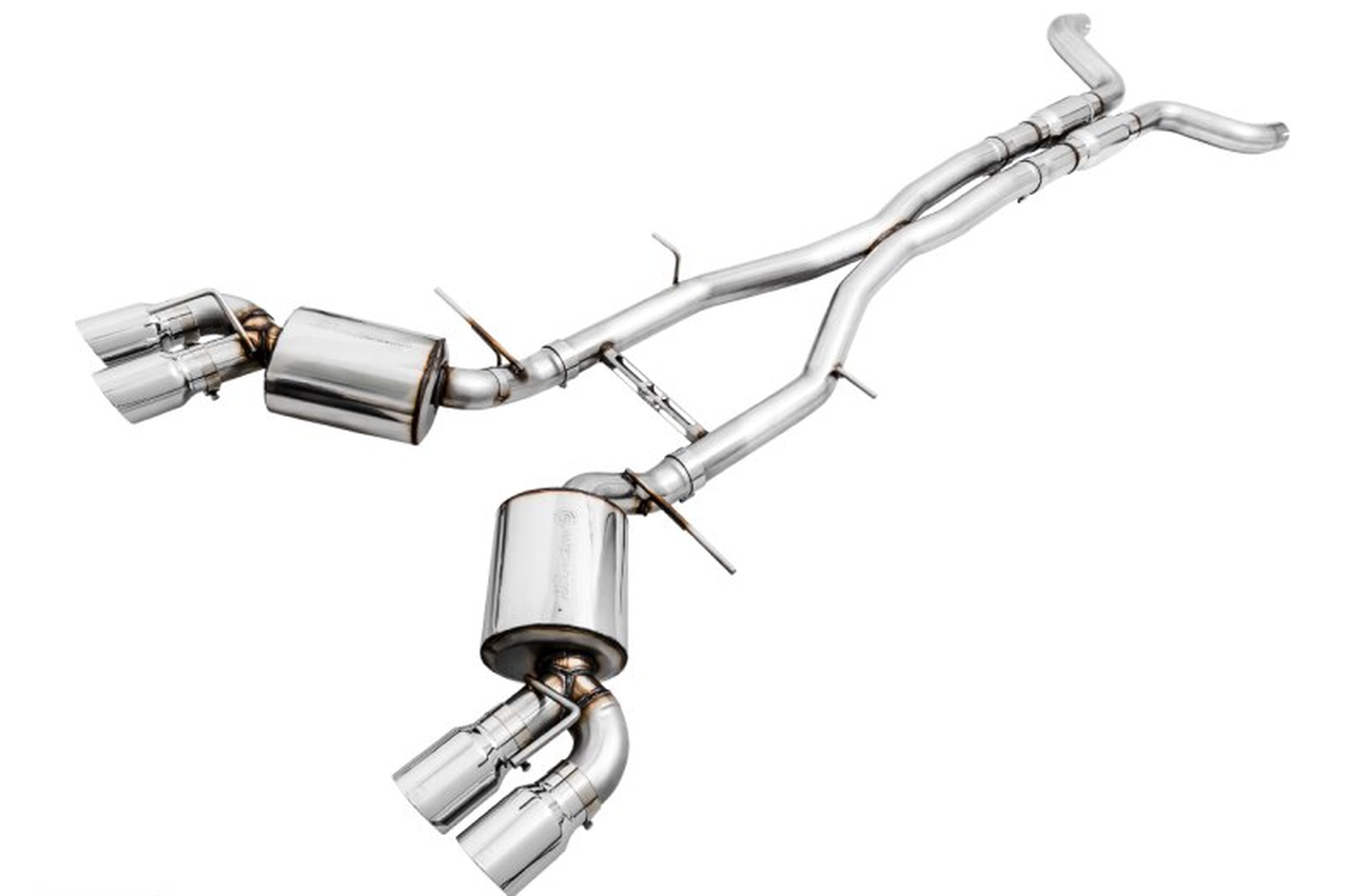16-22+ Camaro SS/ZL1 Touring Edition Cat-Back Kit, Quad Diamond Black Exhaust Resonated, AWE