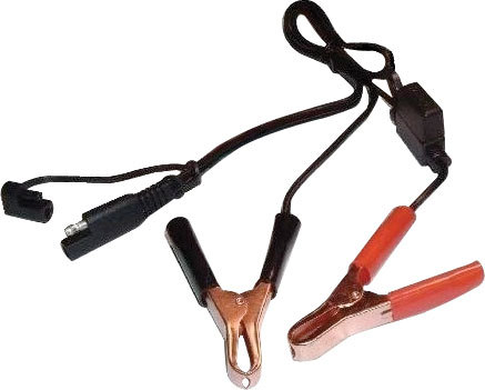 BATTERY TENDER Battery Charger Harness, Alligator Clamp Connectors, 2 ft Long, Quick Connect, 12V Models Only, Each