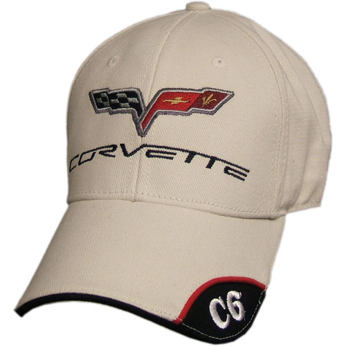 C6 Corvette Embroidered Low Profile Cotton Twill Hat Bone