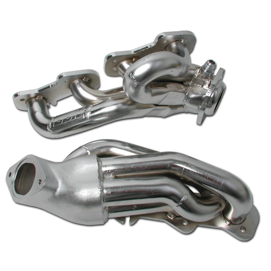 BBK Headers, Ford Mustang Tuned Length Shorty, 1-5/8" Primary, Stock Collector Flange, Steel,TITANIUM CERAMIC