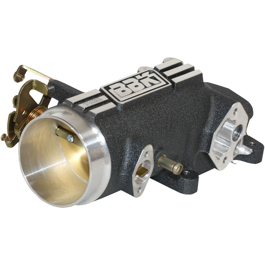 BBK Throttle Body, Power Plus, Stock Flange, 78 mm Single Blade, Aluminum, Black Powder Coat, Ford Modular, Ford M