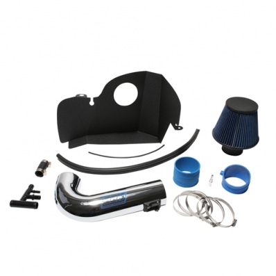 BBK Air Induction System, Power Plus, Reusable Oiled Filter, Chrome, Ford Coyote, Ford Mustang 2015-16, Kit