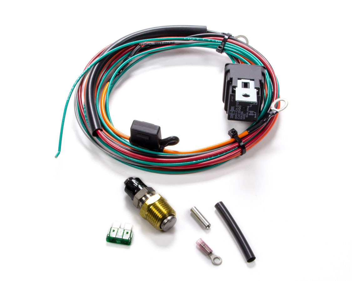 Electric Fan Wiring Harness Kit w/Sending Unit 195-175, Be Cool Radiator