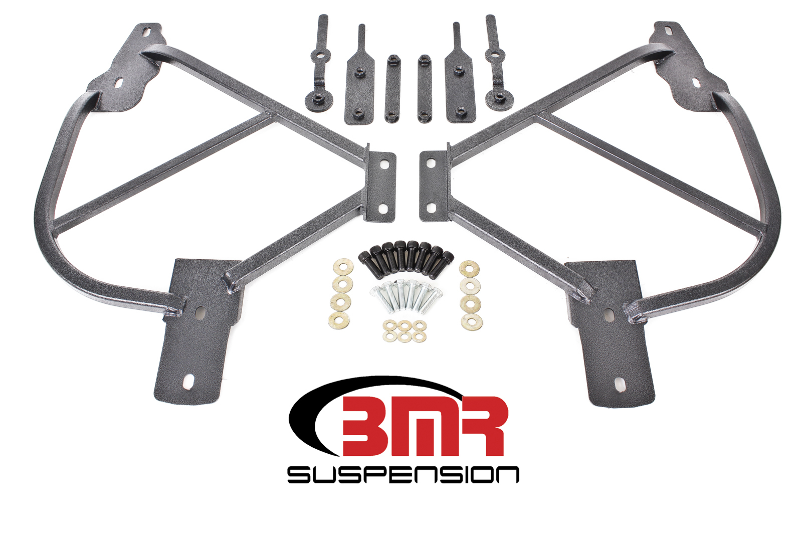 BMR Suspension Subframe Connectors, Bolt-On, Steel, Black Powder Coat, Chevy Camaro 2010-15, Kit