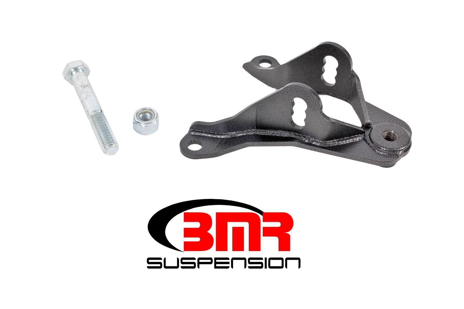 BMR Suspension Control Arm Bracket, Relocation, Upper, Bolt-On, Steel, Black Powder Coat, Ford Mustang 2011-14, Kit